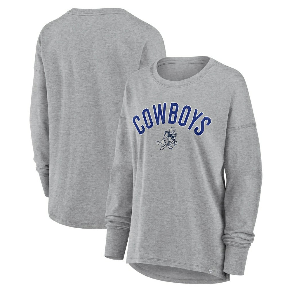 Fanatics Dallas Cowboys Women's Hometown Legacy Long Sleeve T-Shirt Heather Gray