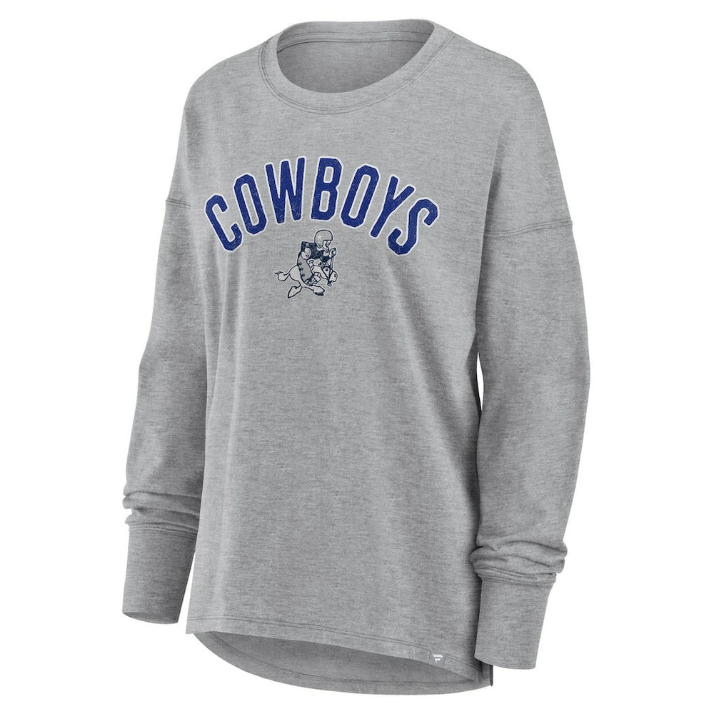 Fanatics Dallas Cowboys Women's Hometown Legacy Long Sleeve T-Shirt Heather Gray