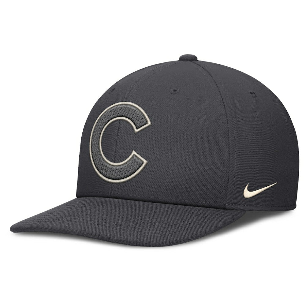 Chicago Cubs Nike Statement Pro Snapback Hat - Anthracite - Nike Discount