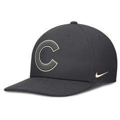 Chicago Cubs Nike Statement Pro Snapback Hat - Anthracite - Nike Discount