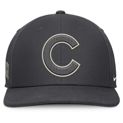 Chicago Cubs Nike Statement Pro Snapback Hat - Anthracite - Nike Discount
