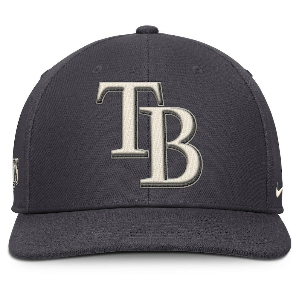 Tampa Bay Rays Nike Statement Pro Snapback Hat - Anthracite - Nike Discount