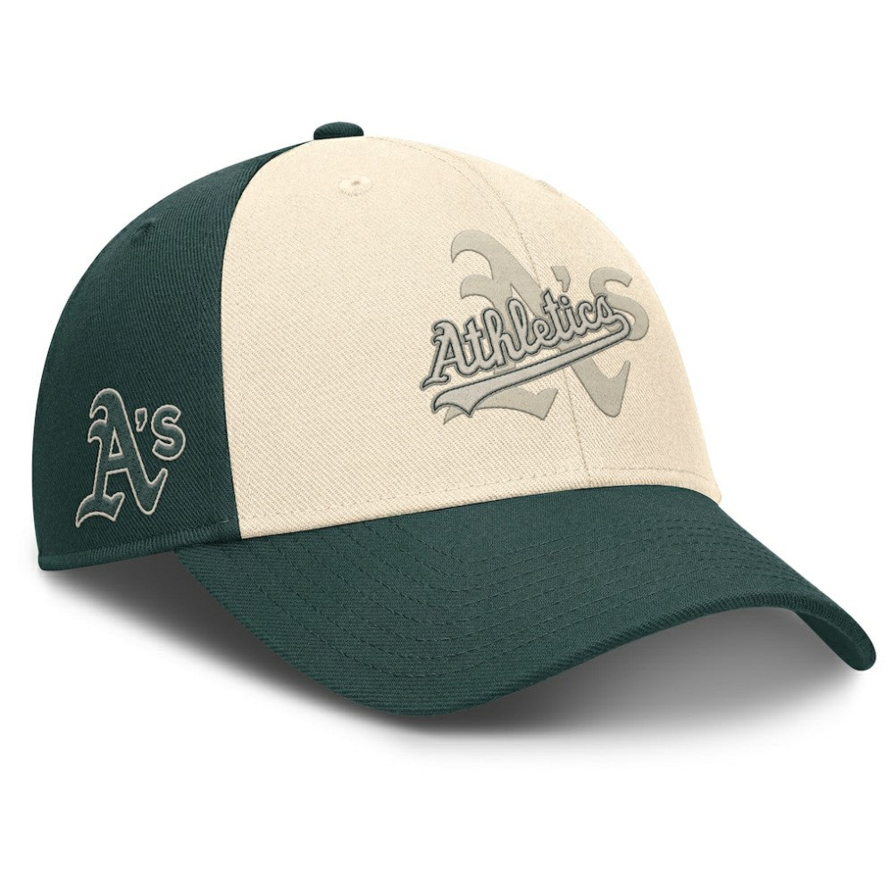 Athletics Nike Statement Club Performance Adjustable Hat - Green/Natural - Nike Discount