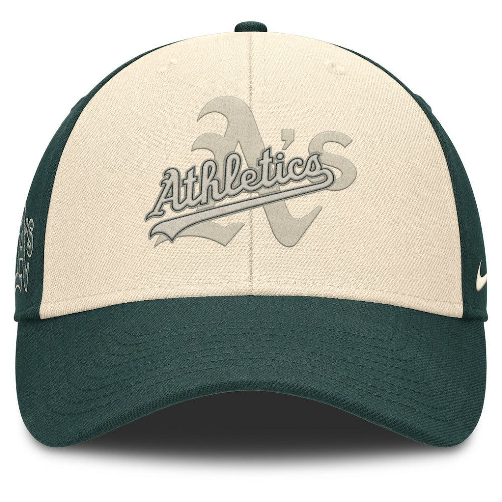 Athletics Nike Statement Club Performance Adjustable Hat - Green/Natural - Nike Discount