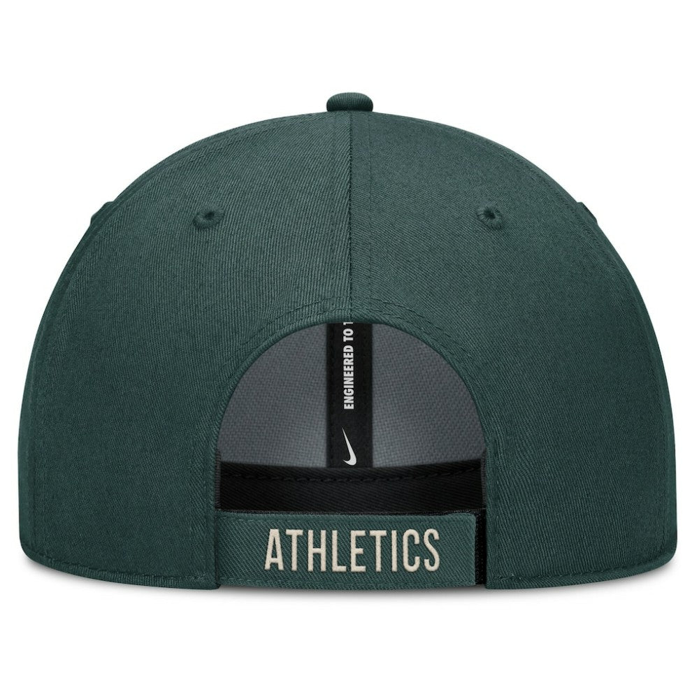 Athletics Nike Statement Club Performance Adjustable Hat - Green/Natural - Nike Discount