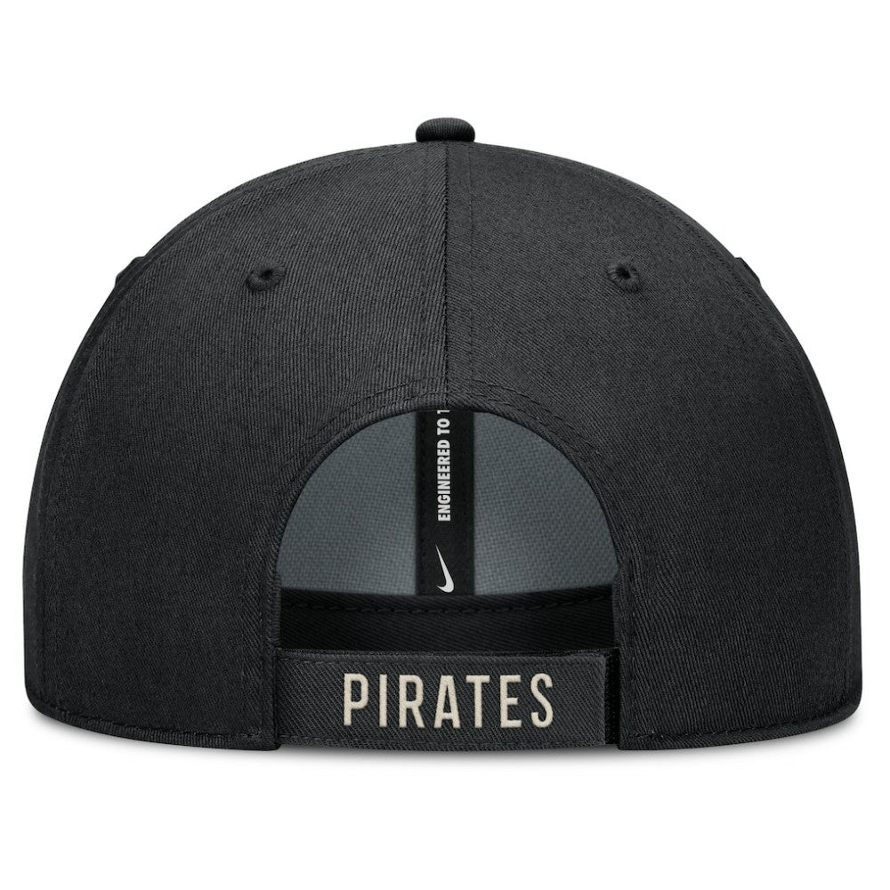 Pittsburgh Pirates Nike Statement Club Performance Adjustable Hat - Black/Natural - Nike on Sale