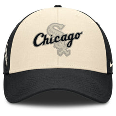 Chicago White Sox Nike Statement Club Performance Adjustable Hat - Black/Natural - Nike Discount