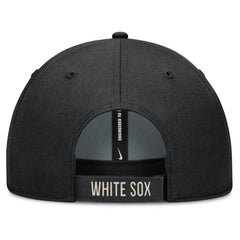 Chicago White Sox Nike Statement Club Performance Adjustable Hat - Black/Natural - Nike Discount