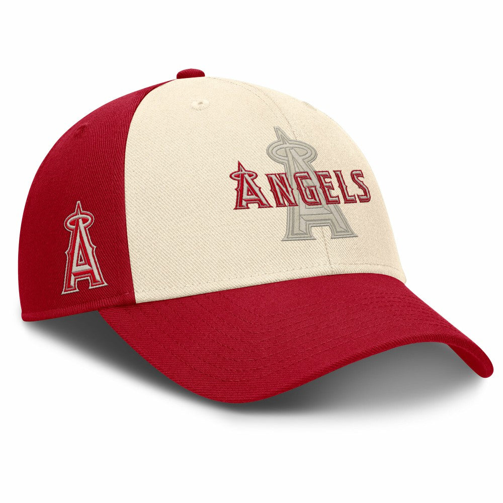 Los Angeles Angels Nike Statement Club Performance Adjustable Hat - Red/Natural - Nike Online