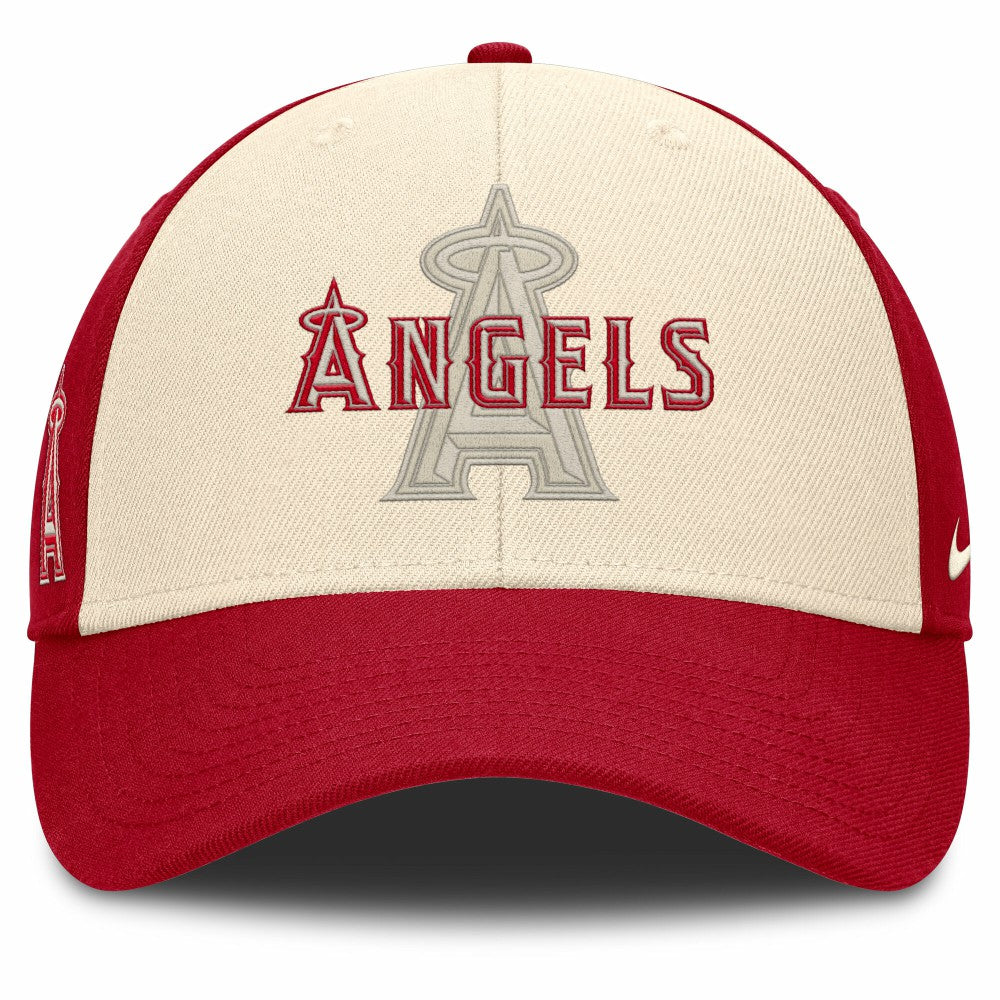 Los Angeles Angels Nike Statement Club Performance Adjustable Hat - Red/Natural - Nike Online