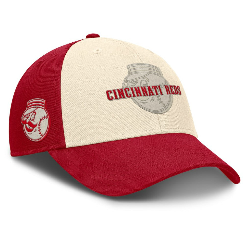 Cincinnati Reds Nike Statement Club Performance Adjustable Hat - Red/Natural - Nike Online