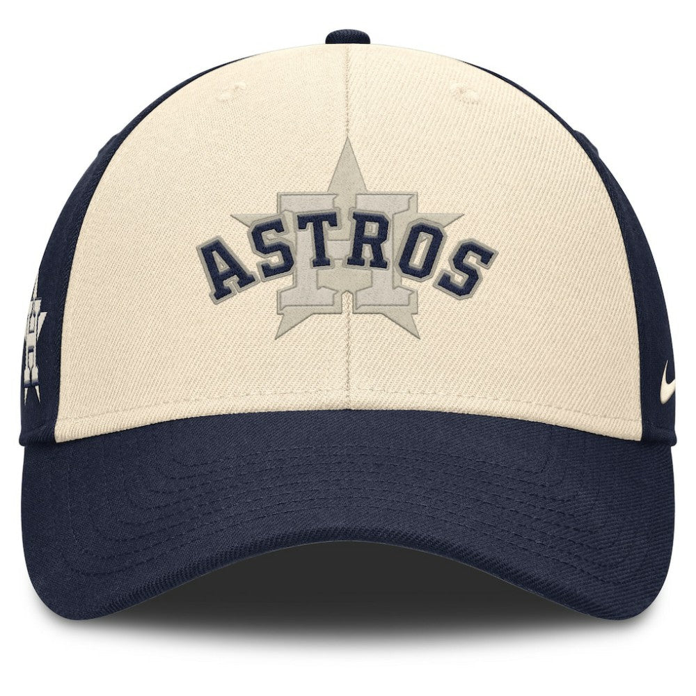 Houston Astros Nike Statement Club Performance Adjustable Hat - Navy/Natural - Nike Lifestyle