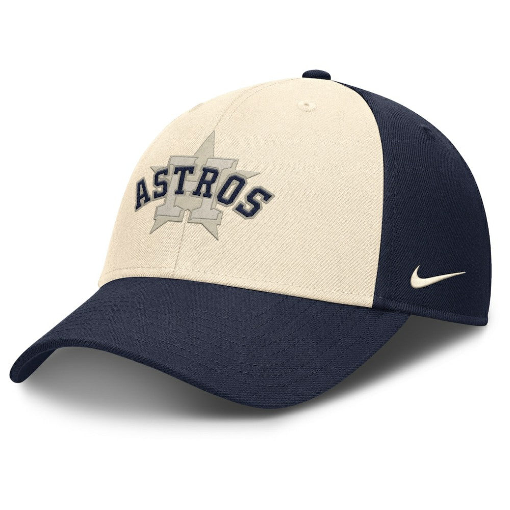 Houston Astros Nike Statement Club Performance Adjustable Hat - Navy/Natural - Nike Lifestyle