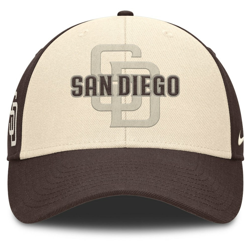 San Diego Padres Nike Statement Club Performance Adjustable Hat - Brown/Natural - Nike Discount