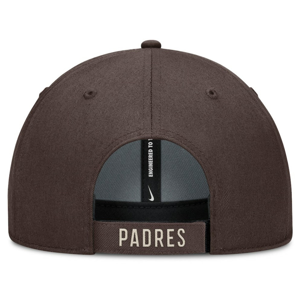 San Diego Padres Nike Statement Club Performance Adjustable Hat - Brown/Natural - Nike Discount