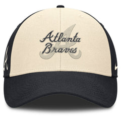 Atlanta Braves Nike Statement Club Performance Adjustable Hat - Navy/Natural - Nike Lifestyle