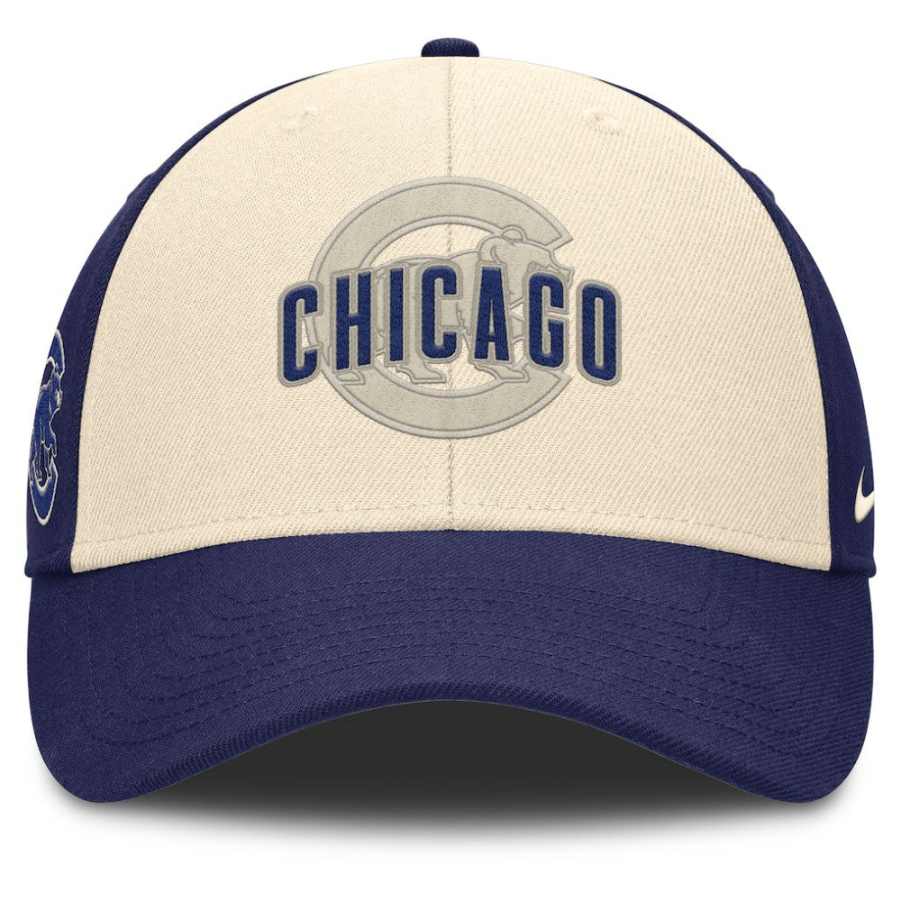 Chicago Cubs Nike Statement Club Performance Adjustable Hat - Royal/Natural - Nike Lifestyle