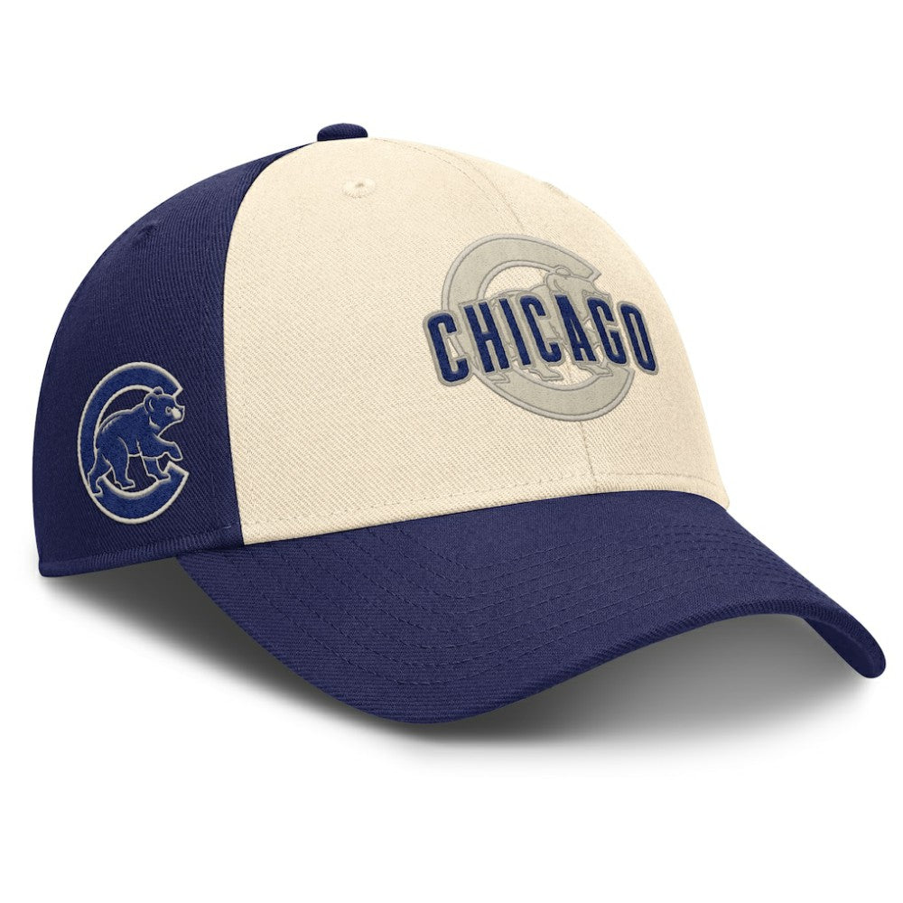 Chicago Cubs Nike Statement Club Performance Adjustable Hat - Royal/Natural - Nike Lifestyle
