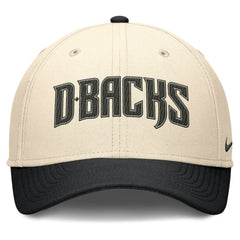 Arizona Diamondbacks Nike Statement Rise Performance Flex Hat - Natural/Black - Nike Lifestyle