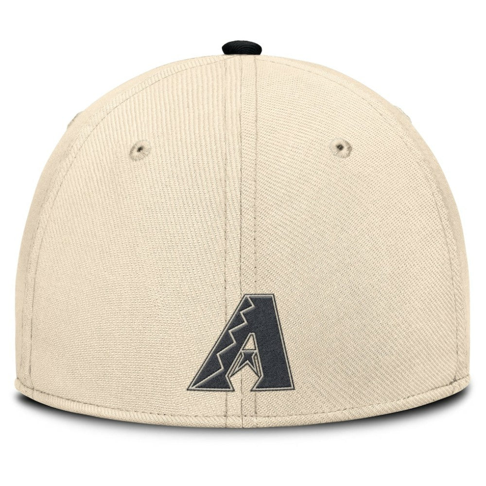 Arizona Diamondbacks Nike Statement Rise Performance Flex Hat - Natural/Black - Nike Lifestyle