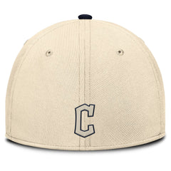 Cleveland Guardians Nike Statement Rise Performance Flex Hat - Natural/Navy - Nike Discount