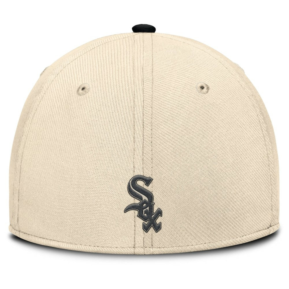 Chicago White Sox Nike Statement Rise Performance Flex Hat - Natural/Black - Nike Discount