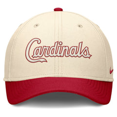 St. Louis Cardinals Nike Statement Rise Performance Flex Hat - Natural/Red - Nike Lifestyle
