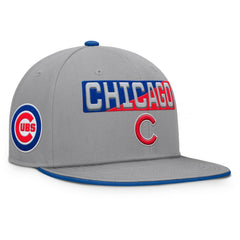 Chicago Cubs Fanatics Punchout Snapback Hat - Gray - Fanatics on Sale