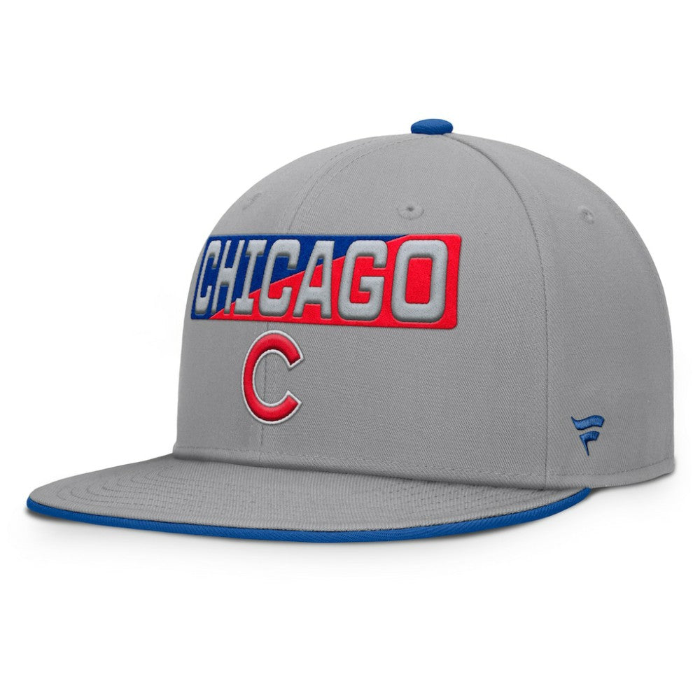 Chicago Cubs Fanatics Punchout Snapback Hat - Gray - Fanatics on Sale