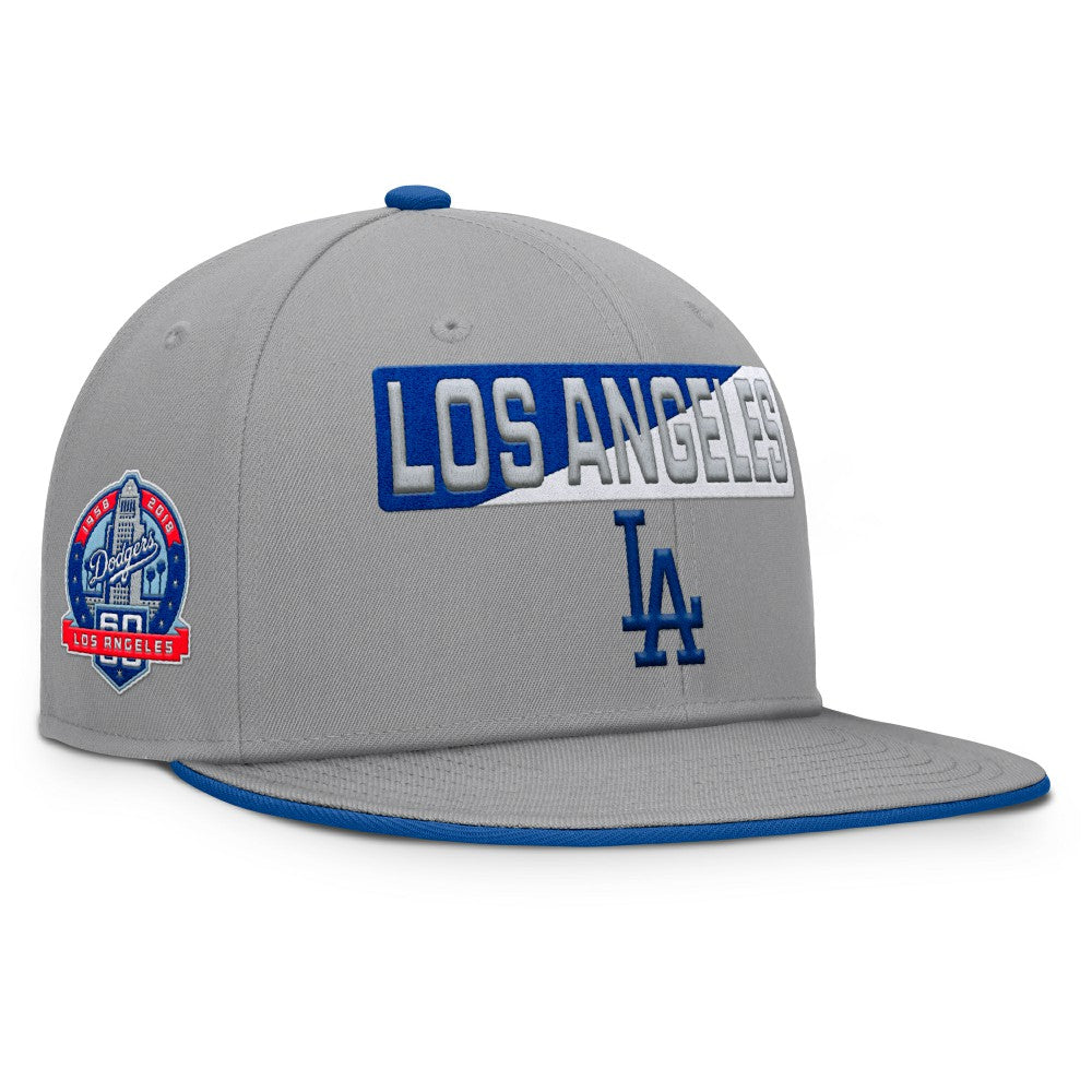 Los Angeles Dodgers Fanatics Punchout Snapback Hat - Gray - Fanatics on Sale