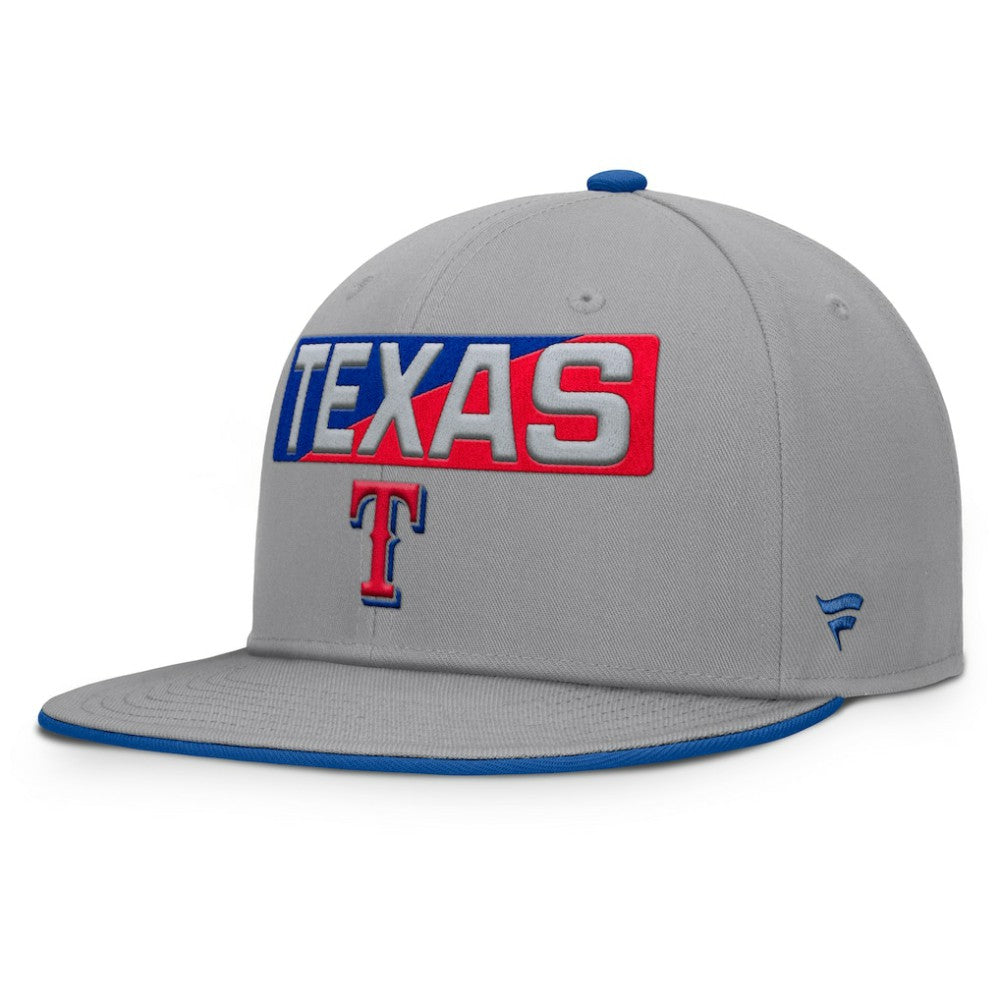 Texas Rangers Fanatics Punchout Snapback Hat - Gray - Fanatics Online