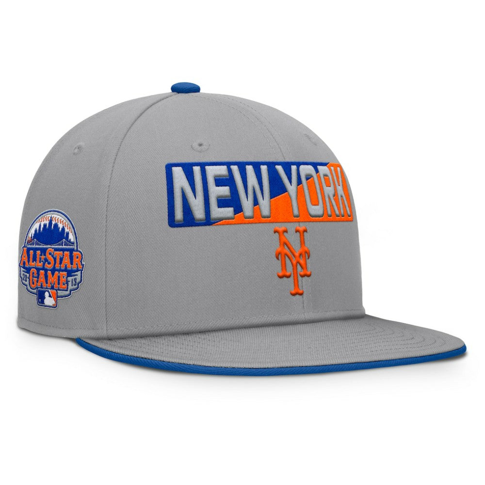 New York Mets Fanatics Punchout Snapback Hat - Gray - Fanatics Online