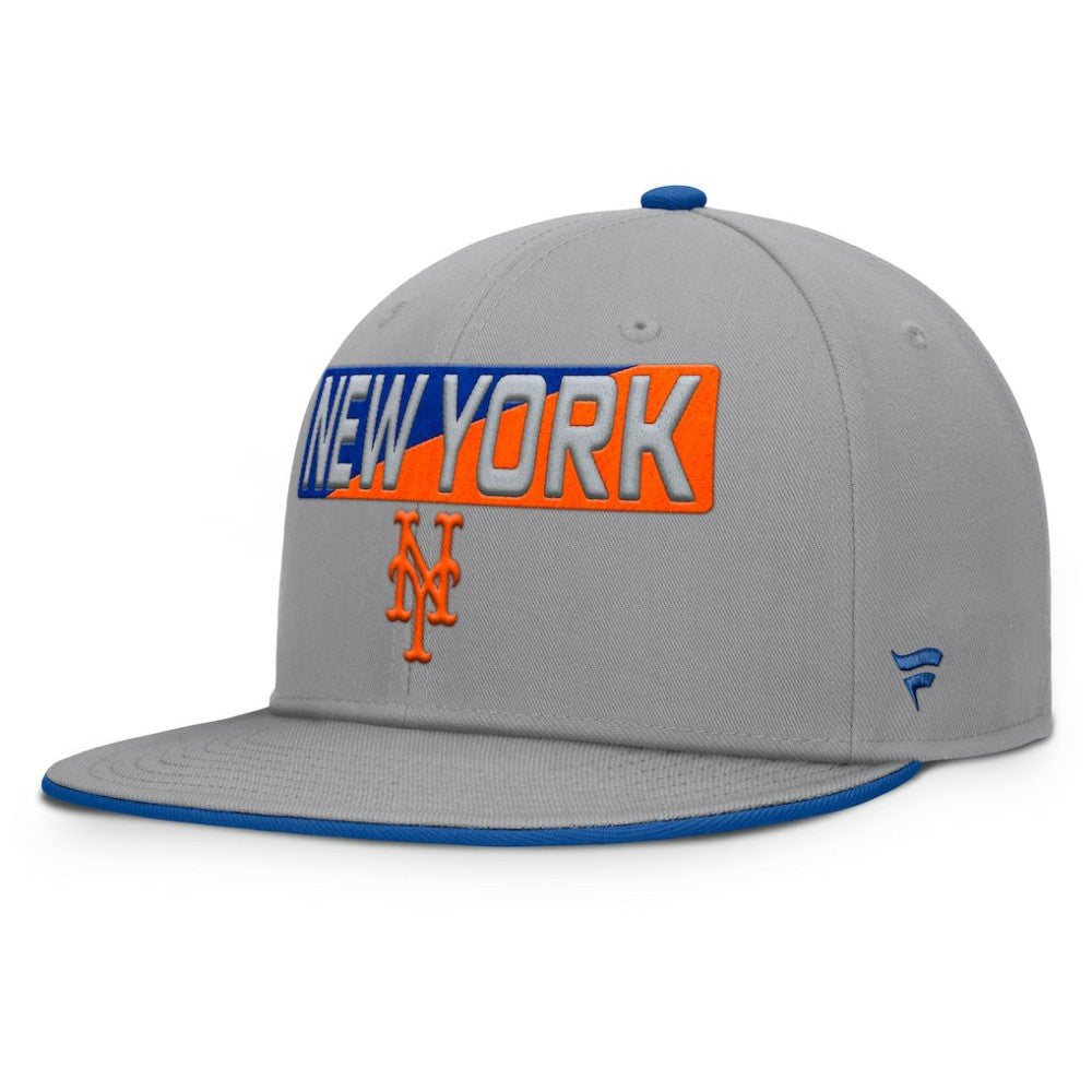 New York Mets Fanatics Punchout Snapback Hat - Gray - Fanatics Online