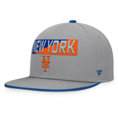 New York Mets Fanatics Punchout Snapback Hat - Gray - Fanatics Online