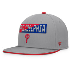 Philadelphia Phillies Fanatics Punchout Snapback Hat - Gray - Fanatics Discount