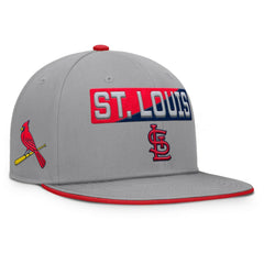 St. Louis Cardinals Fanatics Punchout Snapback Hat - Gray - Fanatics Discount