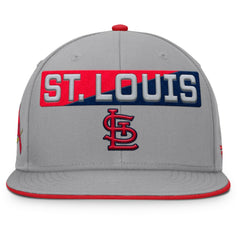 St. Louis Cardinals Fanatics Punchout Snapback Hat - Gray - Fanatics Discount