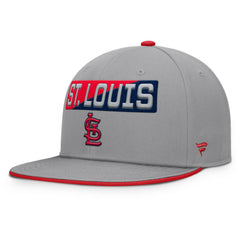 St. Louis Cardinals Fanatics Punchout Snapback Hat - Gray - Fanatics Discount