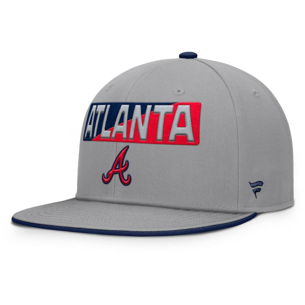 Atlanta Braves Fanatics Punchout Snapback Hat - Gray - Fanatics Online