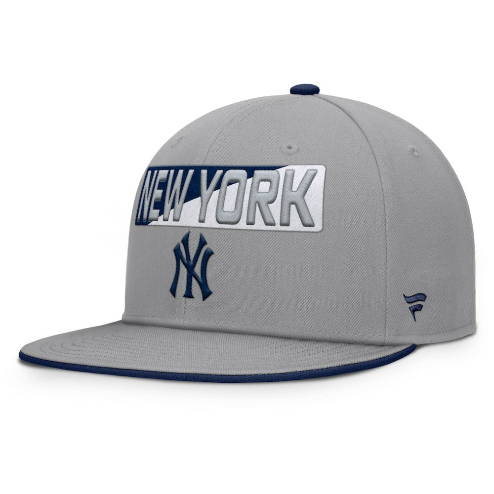 New York Yankees Fanatics Punchout Snapback Hat - Gray - Fanatics Lifestyle