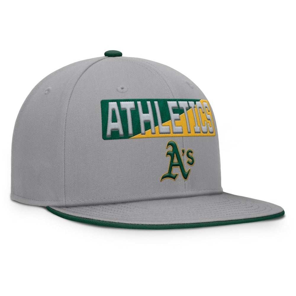 Athletics Fanatics Punchout Snapback Hat - Gray - Fanatics Online