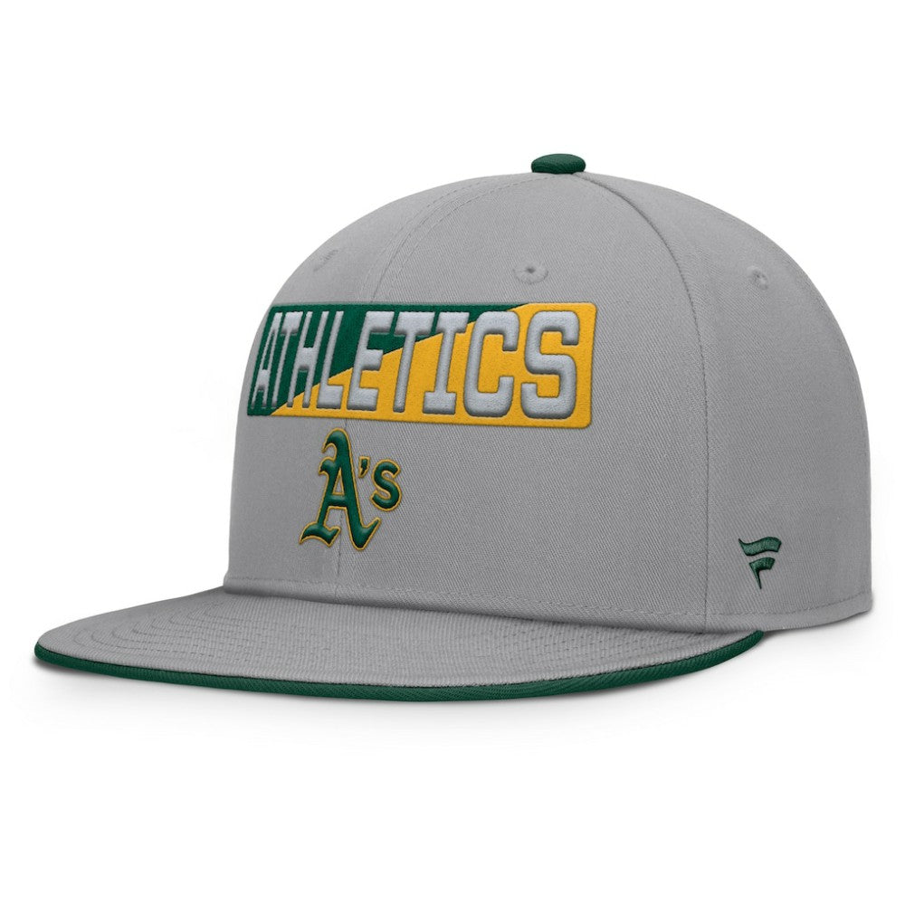 Athletics Fanatics Punchout Snapback Hat - Gray - Fanatics Online