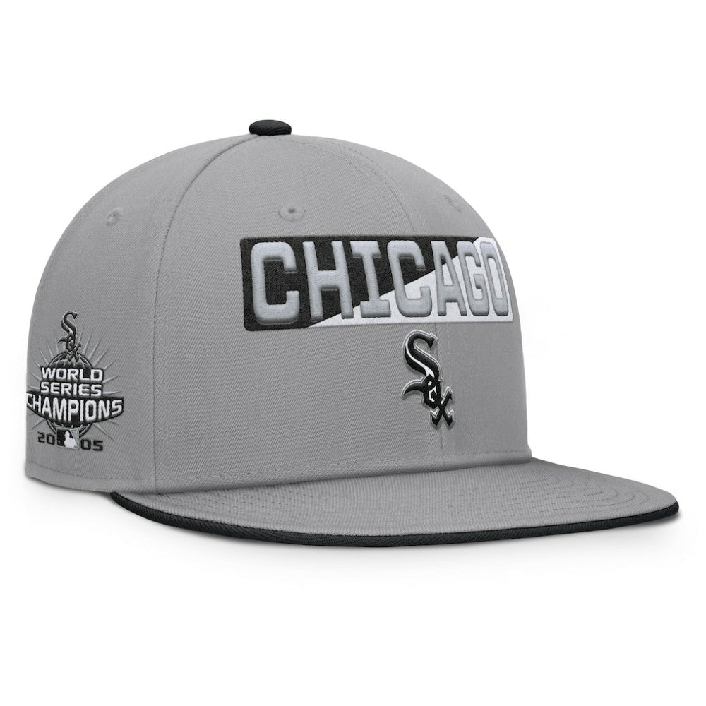 Chicago White Sox Fanatics Punchout Snapback Hat - Gray - Fanatics Lifestyle