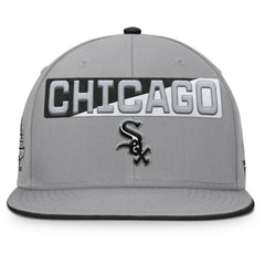 Chicago White Sox Fanatics Punchout Snapback Hat - Gray - Fanatics Lifestyle