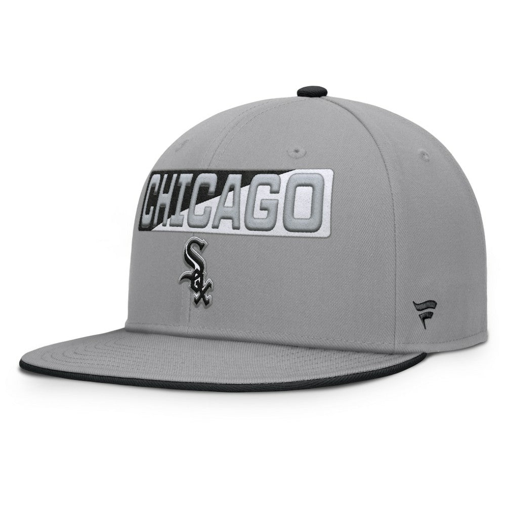 Chicago White Sox Fanatics Punchout Snapback Hat - Gray - Fanatics Lifestyle