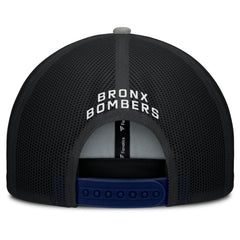 New York Yankees Fanatics Cutoff Adjustable Trucker Hat - Navy/Gray - Fanatics on Sale