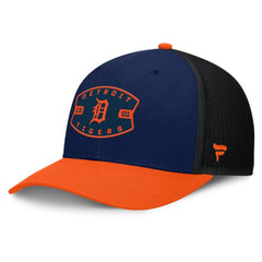Detroit Tigers Fanatics Cutoff Adjustable Trucker Hat - Navy/Orange - Fanatics Sale