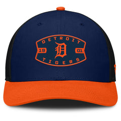 Detroit Tigers Fanatics Cutoff Adjustable Trucker Hat - Navy/Orange - Fanatics Sale