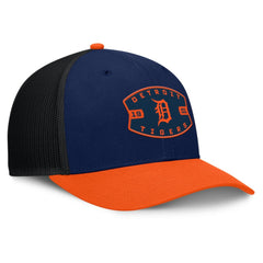 Detroit Tigers Fanatics Cutoff Adjustable Trucker Hat - Navy/Orange - Fanatics Sale
