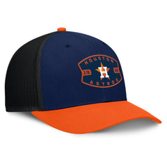 Houston Astros Fanatics Cutoff Adjustable Trucker Hat - Navy/Orange - Fanatics on Sale